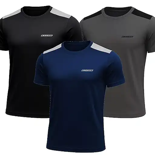 Kit 3 Camisas Dry Fit Masculino Academia Tecido Leve Musculação e Treino